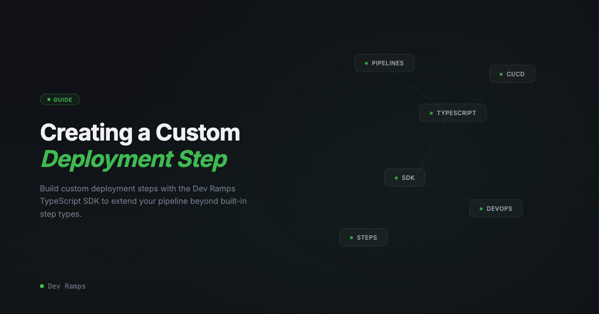 Creating a Custom Deployment Step